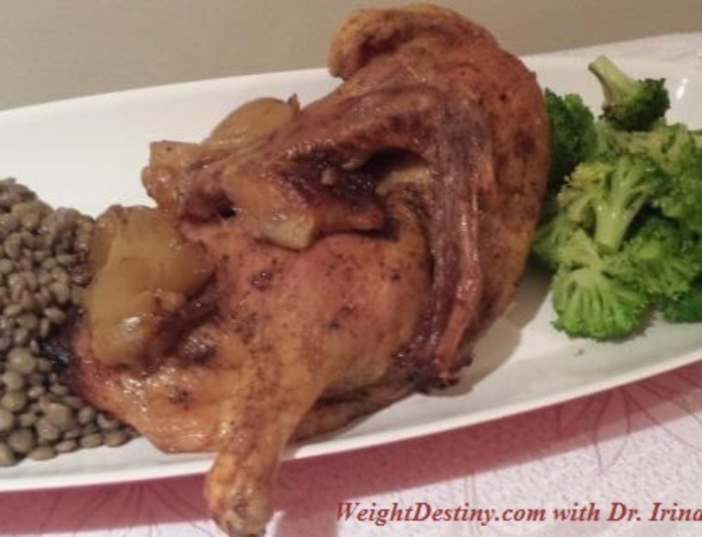 duck stuffed with apples