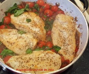 Chicken in vinegar_Low GI recipes_Healthy 15 minutes entrees