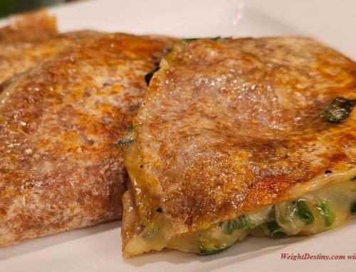 QUESADILLA with ZUCCHINI and MUSHROOMS