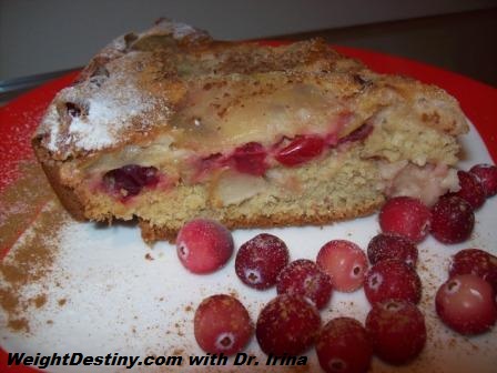 Low GI recipes_Sweet Memories Apple Cranberry Cake_piece