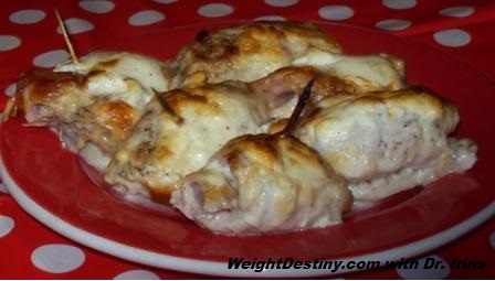 Low GI recipes.Chicken roulades
