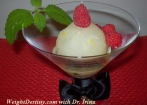 Lemon Sorbet_Low GI Recipes.Healthy desserts.Wellness coaching Boston MA