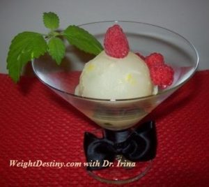 Lemon sorbet_Low GI Recipes.Healthy desserts.Wellness coaching Boston MA