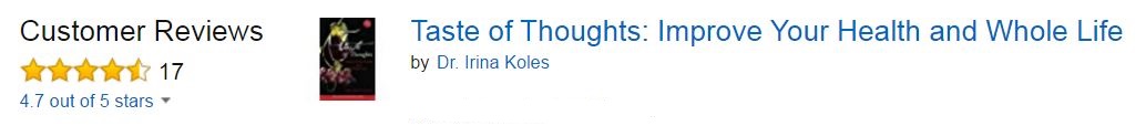 Bestseller in Diets Taste of Thoughts Amazon reviews.