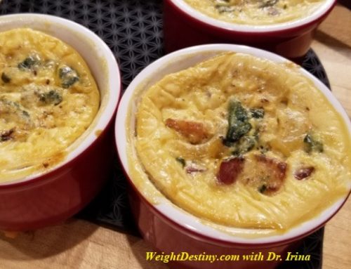 SPINACH BACON QUICHES