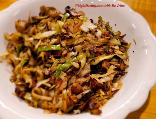 CABBAGE with BACON and MUSHROOMS