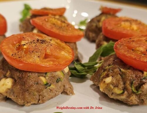GREEK MEAT PATTIES with FETA