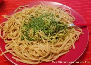 Linguini-Basil-Pesto-Low-Glycemic-pasta