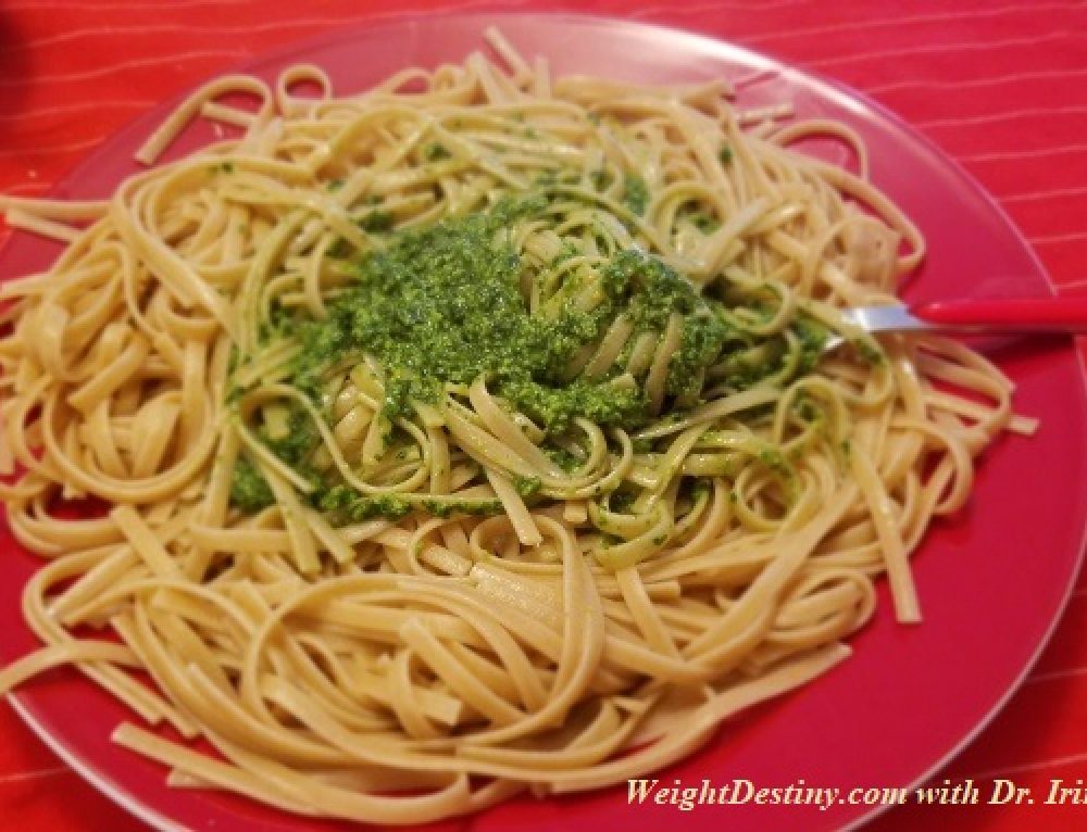 WHOLE GRAIN PASTA with PESTO SAUCE Eating to Lose Weight. Your GPS to