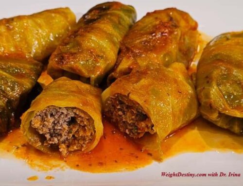 CABBAGE ROLLS stuffed with GROUND BEEF