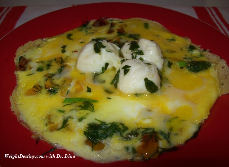 OMELET with MOZZARELLA CHEESE Eating to Lose Weight. Your GPS to