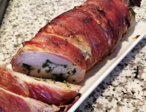 PORK ROULADE with GREEN STUFFING