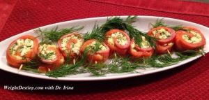 Smoked salmon roulades_Low GI recipes_Healthy appetizers