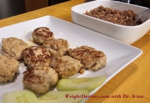 Turkey meat patties with Buckwheat