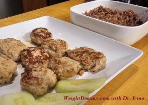 Turkey meat patties with Buckwheat