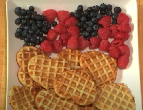 WAFFLES with BERRIES for Mother’s Day with Ella