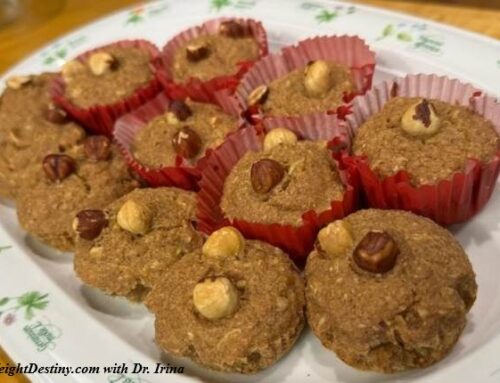 ZUCCHINI APPLE MUFFINS with HAZELNUTS