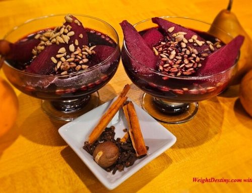 PEARS in RED WINE