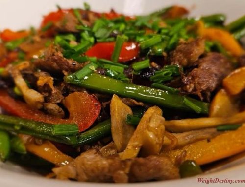 STIR-FRY RIB-EYE SHAVED STEAK with VEGGIES